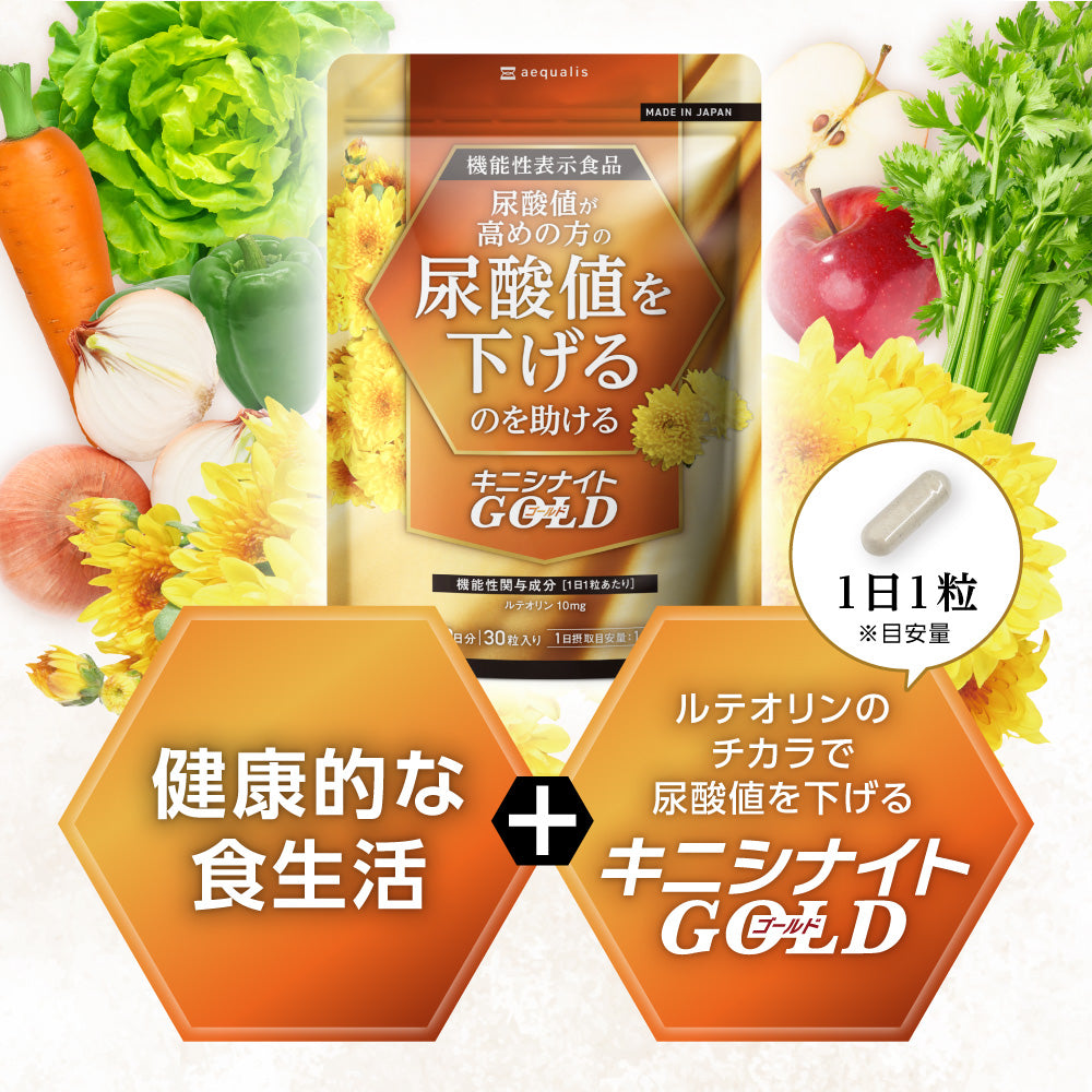 キニシナイトGOLD 尿酸値ケア