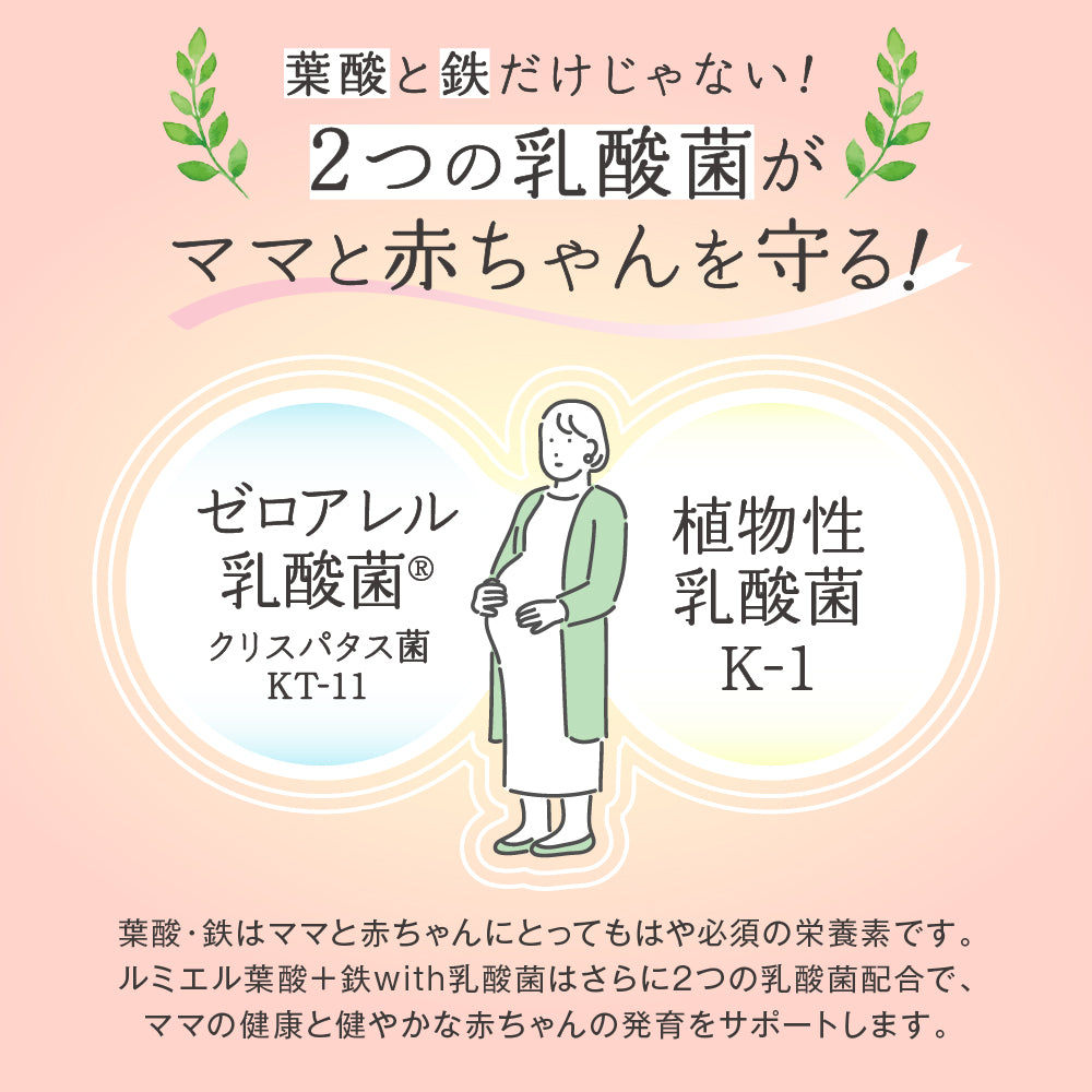 ルミエル 葉酸+鉄with乳酸菌