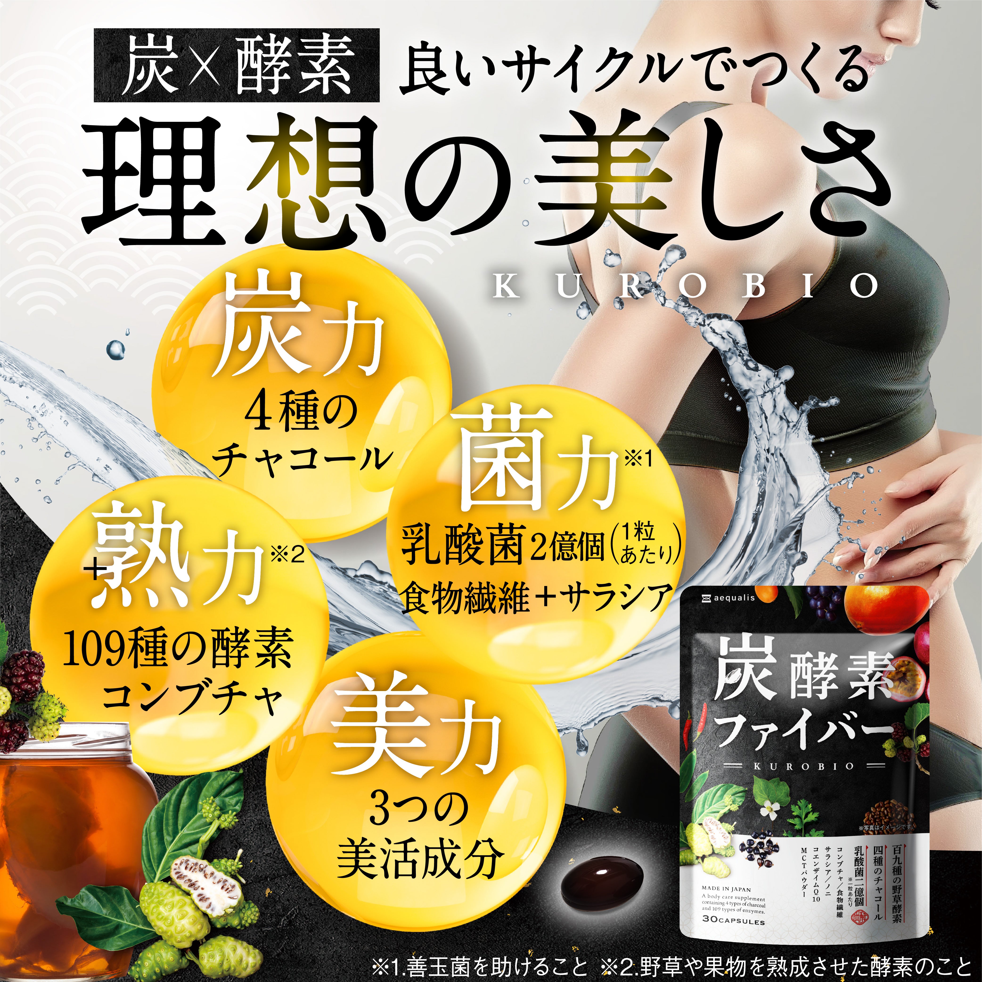 炭酵素ファイバー KUROBIO