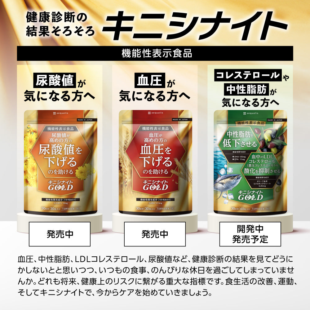 キニシナイトGOLD 尿酸値ケア